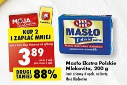 Biedronka Masło ekstra mlekovita polskie oferta
