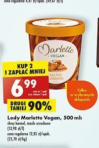 Biedronka Lody masło orzechowe marletto vegan oferta