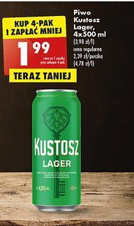 Biedronka Piwo kustosz lager oferta
