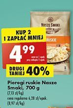 Biedronka Pierogi ruskie nasze smaki oferta