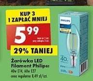 Biedronka Żarówka 40w e14 philips oferta
