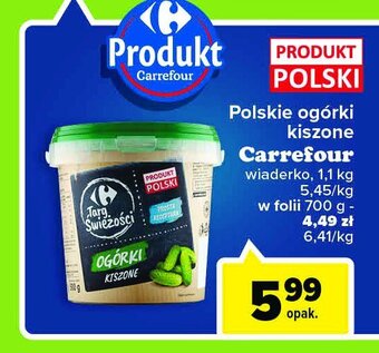 Carrefour Ogorki kiszone oferta