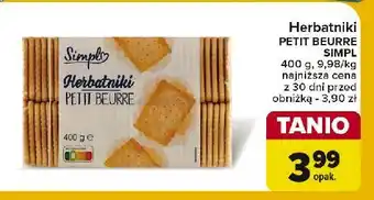 Carrefour Herbatniki petit beurre oferta