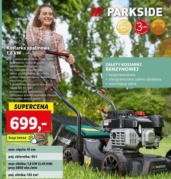 Lidl Kosiarka spalinowa 1.8 kw parkside oferta