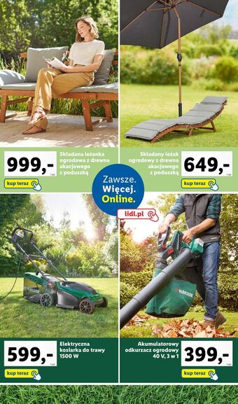 Lidl Leżak składany oferta