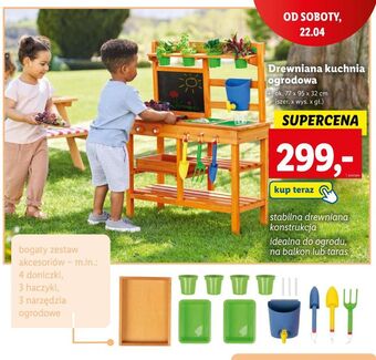 Lidl Drewniana kuchnia dla dzieci z akcesoriami oferta