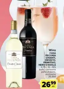 Carrefour Express Wino półwytrawne casa pecunia primitivo oferta