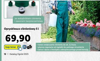 Lidl Opryskiwacz ciśnieniowy 5 l oferta