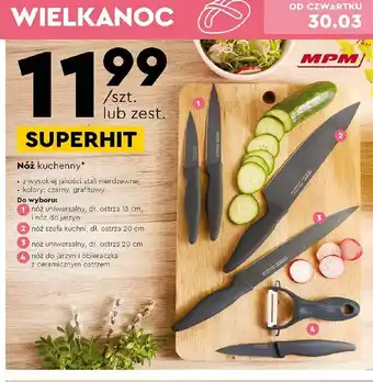 Biedronka Nóz szefa kuchni 20 cm czarny oferta