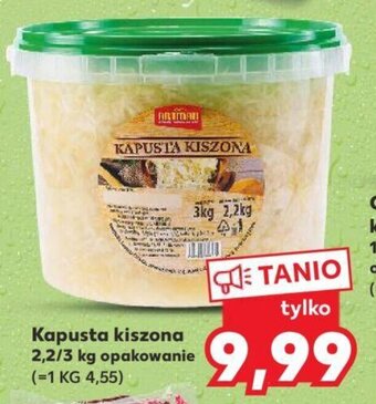 Kaufland Kapusta kiszona 2,2/3kg oferta
