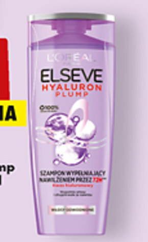 Biedronka L'oreal paris elseve hyaluron plump szampon wypełniający nawilżeniem przez 72 h 400 ml oferta