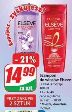 Dino Szampon do włosów l'oreal elseve hyaluron plump oferta