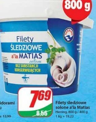 Dino Filety śledziowe a la matjas herring fillets oferta