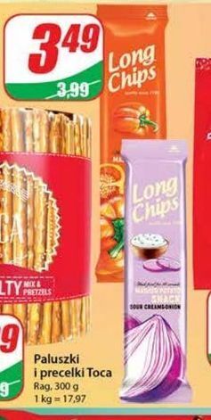 Dino Chipsy grilowana papryka long chips oferta