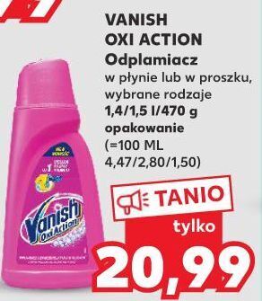 Kaufland Odplamiacz w proszku pink vanish oxi action oferta