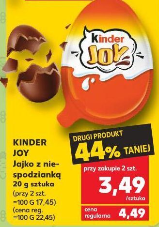 Kaufland Jajko z niespodzianką kinder joy oferta