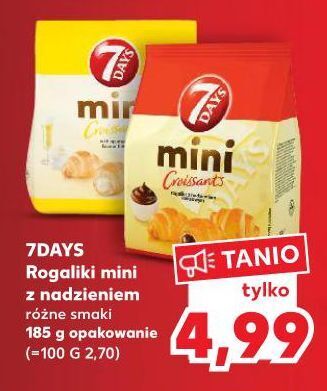 Kaufland Mini rogaliki z nadzieniem kakaowym 7 days oferta