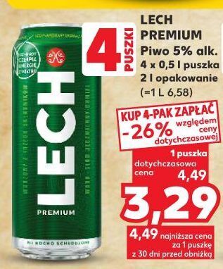 Kaufland Piwo lech premium oferta