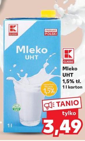 Kaufland Mleko 1.5 % k-classic oferta