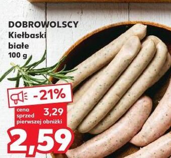 Kaufland Kiełbaski białe dobrowolscy oferta
