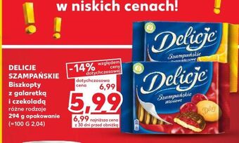 Kaufland Ciastka z galaretką pomarańczową delicje szampańskie oferta