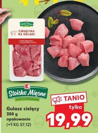 Kaufland Cielęcina na gulasz stoisko mięsne oferta