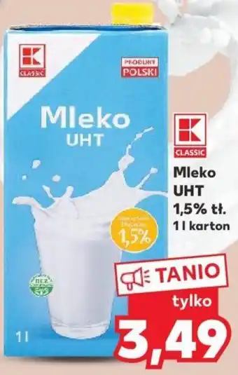 Kaufland Mleko UHT 1,5% tl 1l oferta