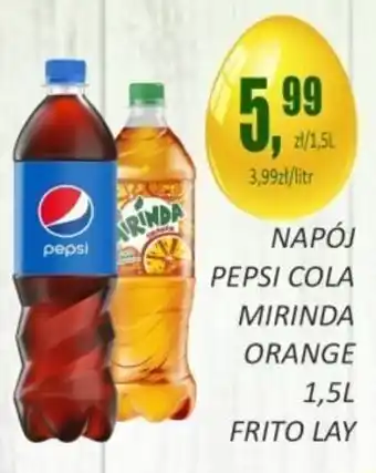 Społem Frito Lay Napój pepsi cola, mirinda, orange 1,5l oferta