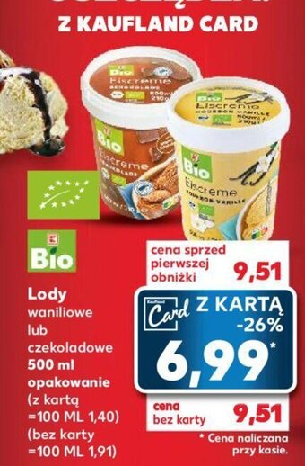 Kaufland Lody 500ml oferta