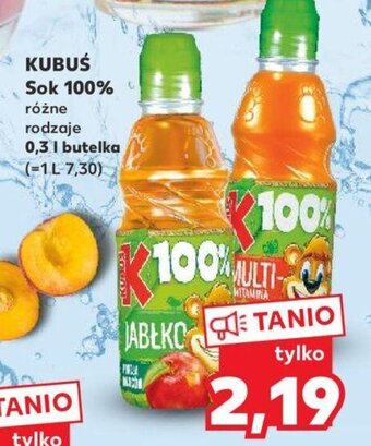 Kaufland Kubuś sok 100% 0,3l oferta