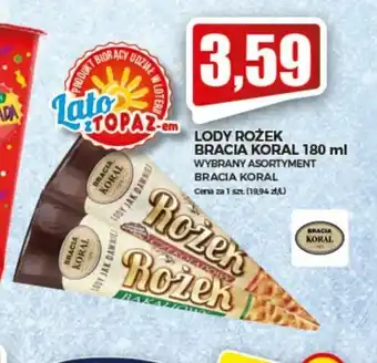 Topaz Lody Rożek Bracia Koral 180ml oferta