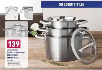 ALDI Garnki ze szklanymi pokrywami oferta