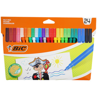 Kolorowe flamastry bic