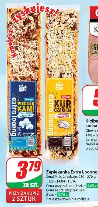 Dino Zapiekanka z pieczarkami oferta