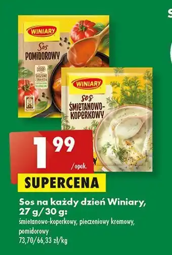 Biedronka Sos śmietanowo-koperkowy winiary oferta