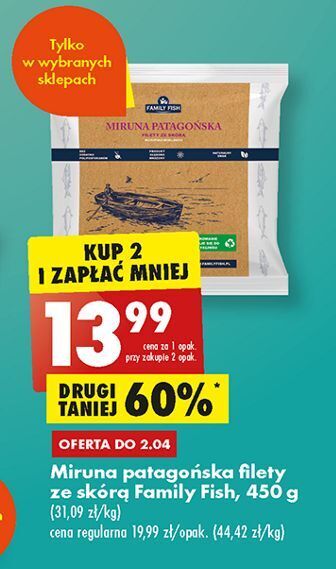 Biedronka Miruna patagońska family fish oferta