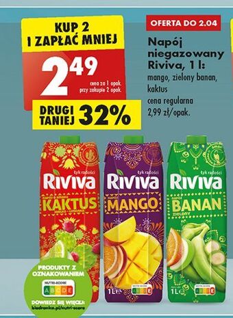 Biedronka Napój kaktus riviva oferta
