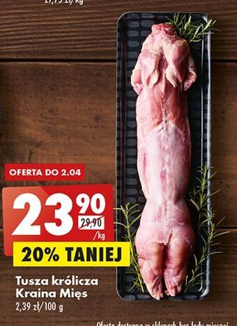 Biedronka Tusza z królika kraina mięs oferta