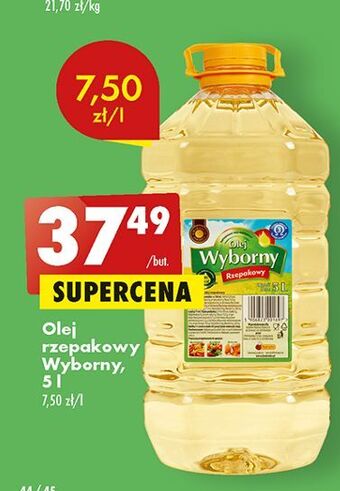 Biedronka Olej rzepakowy wyborny oferta