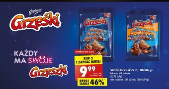 Biedronka Wafelki mix grześki oferta