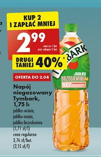 Biedronka Napój jabłko-mięta tymbark 1936 oferta