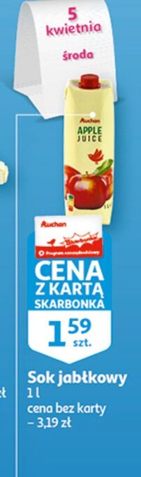 Auchan Sok jabłkowy auchan oferta
