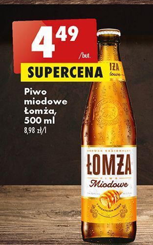 Biedronka Piwo łomża miodowe oferta