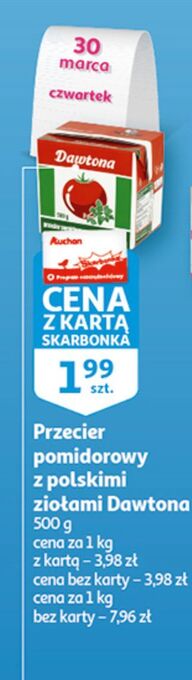 Auchan Przecier pomidorowy z polskimi ziołami dawtona oferta