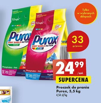 Biedronka Proszek do prania universal purox oferta