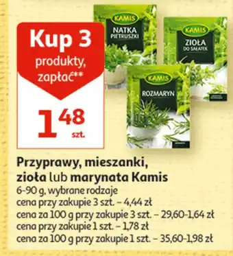 Auchan Zioła do sałatek kamis oferta