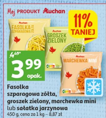 Groszek zielony auchan różnorodne (logo czerwone)