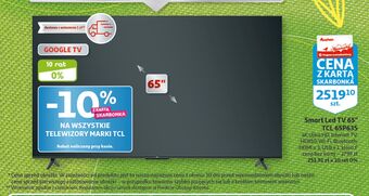 Auchan Telewizor 65 led 65p635 tcl oferta