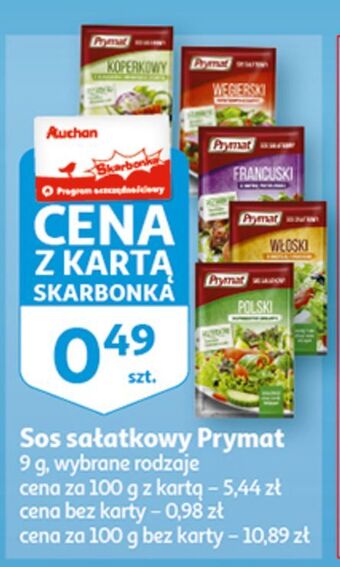 Auchan Sos sałatkowy francuski prymat oferta