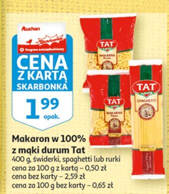 Auchan Makaron świderki tat oferta